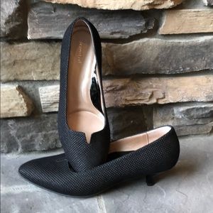 BeautiFeel Mystique Blk 3D scale print suede pump